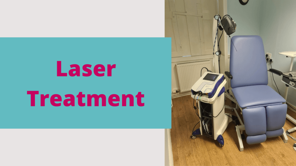 Laser treatment to cure heel pain in Somerset
