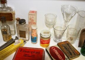 Historical medicines and equipment